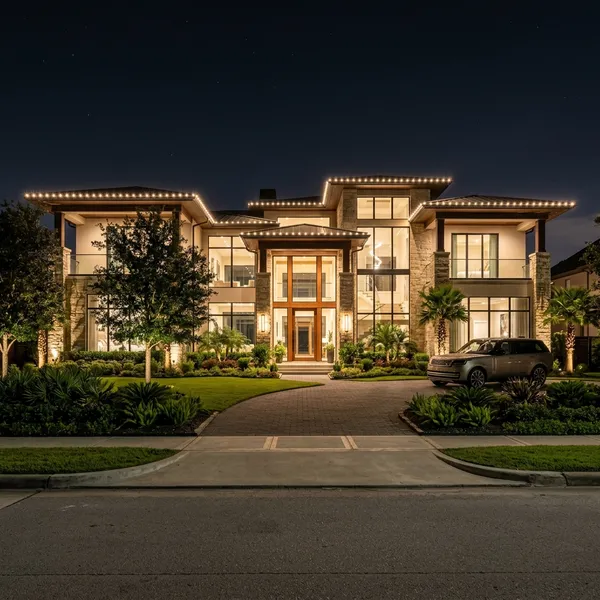 Upscale Home with Architectural Lighting