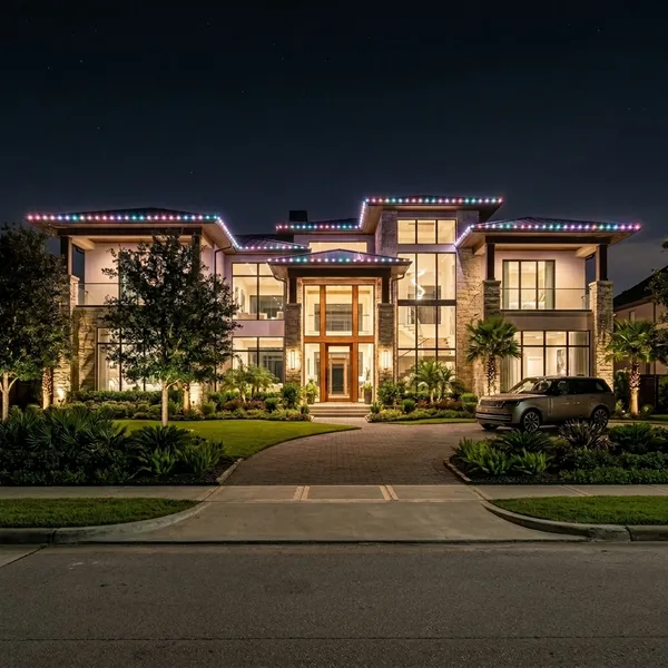Upscale Home with Spring Lighting