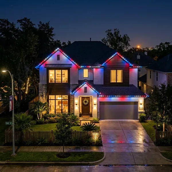 4th of July Permanent Lighting